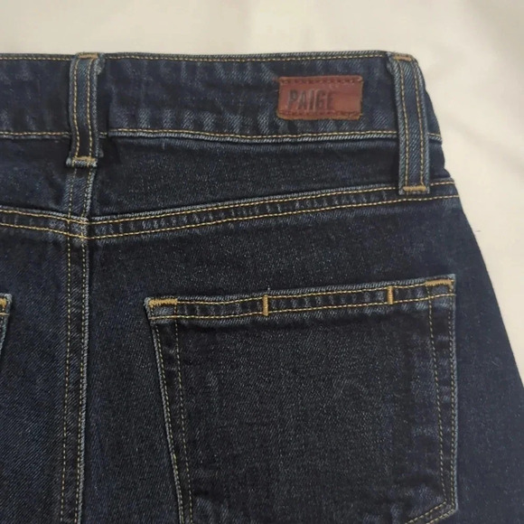 Paige Margot Denim Shorts, Color Dark Wash Size 25 - Picture 10 of 16
